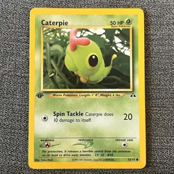 1st Edition Caterpie 53/75 LP/NM - Neo Discovery - WOTC Vintage Pokemon TCG - Image 1