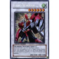 CT05-EN004 Turbo Warrior Limited Edition Secret Rare Near Mint YuGiOh TCG - Image 1