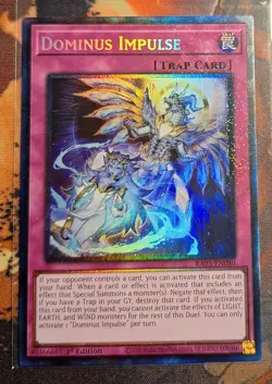 Dominus Impulse 1st Edition Collector's Rare RA05-EN080 Yu-Gi-Oh! - Image 1