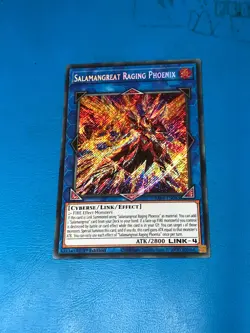 YUGIOH Secret Rare Salamangreat Raging Phoenix RA04-EN083 1st Edition - Image 1
