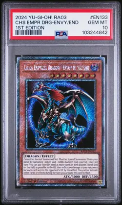 2024 1ST ED #EN133 CHAOS EMPEROR DRAGON - ENVOY OF THE END PSA 10 - Image 1