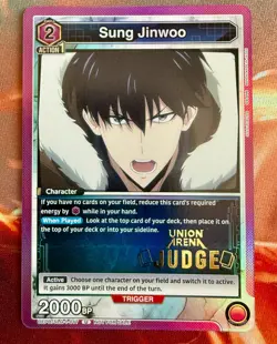 Sung Jinwoo Judge Foil - UEPR/SLG-1-017 NM - Union Arena - Image 1