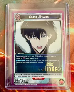 Sung Jinwoo Judge Foil - UEPR/SLG-1-017 NM - Union Arena - Image 3