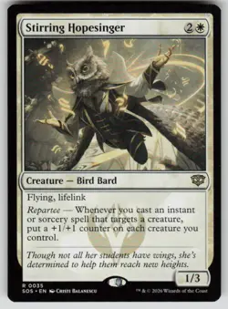 Stirring Hopesinger Rare Secrets of Strixhaven 35 MTG Near Mint 2026 - Image 1