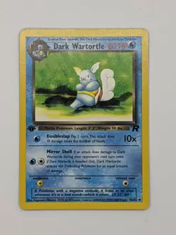 1999 1st Edition Dark Wartortle 48/82 Pokemon Card Near Mint - Image 1
