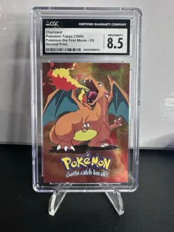 Charizard 1999 topps Pokemon The Movie - E6 CGC 8.5 - Image 1