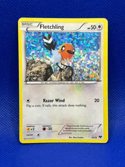 Pokemon Tcg Fletchling 11/12 Confetti Holo McDonald's Promos - Image 1