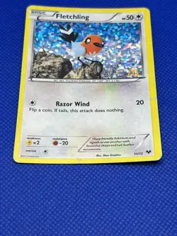 Pokemon Tcg Fletchling 11/12 Confetti Holo McDonald's Promos - Image 2