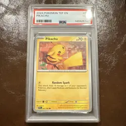 Pokemon SV05: Temporal Forces Pikachu 051/162 Regular 70HP PSA Graded - Image 1