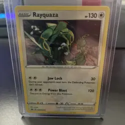Rayquaza SWSH029 Holo Black Star Promo Pokemon - Image 1