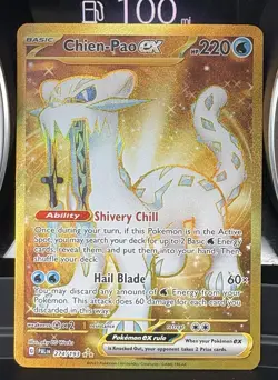Pokemon TCG Chien-Pao ex - Holo SV02: Paldea Evolved 274/193 NM - Image 1