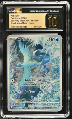 Pokemon Articuno Journey Together Illustration Rare #161 CGC 10 Pristine - Image 1