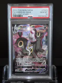 Pokemon Umbreon VMAX Brilliant Stars Trainer Gallery Full Art #TG23 PSA 10 - Image 2