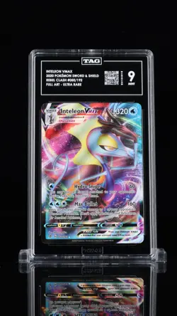 Pokemon TCG Inteleon VMAX Rebel Clash 050/192 Holo Ultra Rare TAG 9 MINT 050/192 - Image 1