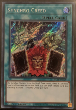 Yugioh! - Synchro Creed - BLTR-EN029 - Secret Rare - 1st Ed - NM/M - Image 1