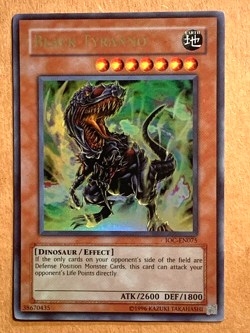 yugioh Black Tyranno IOC-075 Unlimited Edition Ultra Rare near mint - Image 1