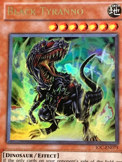 yugioh Black Tyranno IOC-075 Unlimited Edition Ultra Rare near mint - Image 2