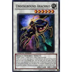 DPC5-EN001 Underground Arachnid Super Rare Limited Edition Near Mint YuGiOh TCG - Image 1