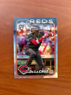 2024 Topps Chrome - Elly De La Cruz Rookie #44 Prism Refractor (RC) - Image 1