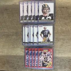 17 card Lot Terry Bradshaw MVP Super Bowl XIV Pittsburgh Steelers HOF 1990 - Image 1