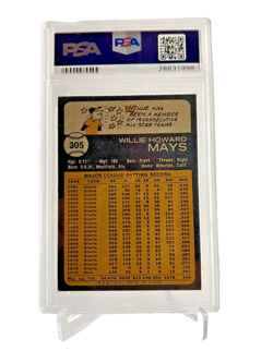 1973 Topps Willie Mays #305 New York Mets (Last card of career!!!) (HOF) (PSA 6) - Image 2