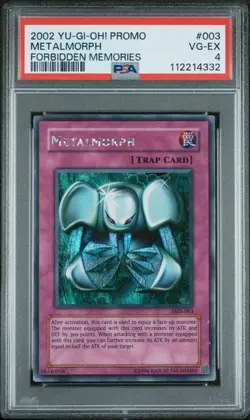 PSA 2 Metalmorph 2002 Forbidden Memories FMR-003 Secret Rare YUGIOH - Image 1