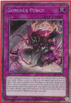 YUGIOH - Dominus Purge - RA05-EN150 Platinum Secret Rare - Image 1