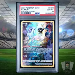 Mew 2023 Pokemon Sword & Shield Crown Zenith SWSH EN #GG10/GG70 PSA 10 GEM MINT - Image 1