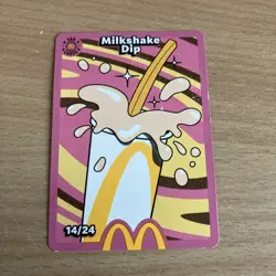 Milkshake Dip 14/24 Mcdonalds TCG Trading Cards 2026 UNREDEEMED - Image 1