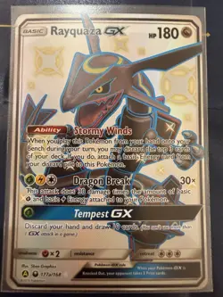 Pokemon TCG Shiny Rayquaza GX Promo Card 177a/168 Hidden Fates NM - Image 1