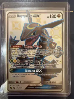 Pokemon TCG Shiny Rayquaza GX Promo Card 177a/168 Hidden Fates NM - Image 3