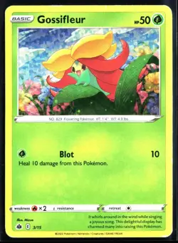 2022 McDonald's Match Battle Gossifleur #3 Holo Pokemon Card - Image 1