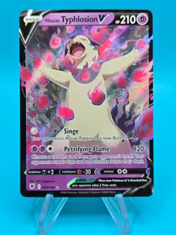 Hisuian Typhlosion V 053/189 Ultra Rare Holo Astral Radiance Pokemon Card NM - Image 1