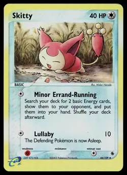 Pokemon Card - Skitty Ruby and Sapphire 44/109 Reverse Holo - Image 1