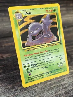 Muk 13/62 Fossil Holo Rare Pokemon Card - Image 2