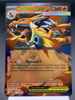 Mega Charizard Y ex MEP030 - Ultra Rare - Mega Evolution Promo Pokemon Card MINT - Image 1