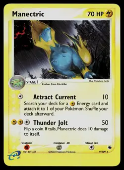 Pokemon Card - Manectric Ruby and Sapphire 9/109 Reverse Holo - Image 1