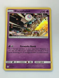 Blacephalon 2019 #104/236 Holo Rare SM - Cosmic Eclipse Pokemon Card - Image 1