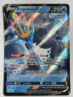 Empoleon V - 040/163 - Double Rare - Battle Styles - Pokemon Card - NM/M - Image 1