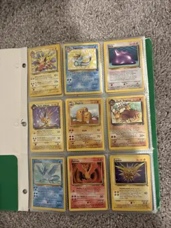 WOTC Pokemon Card Vintage Binder Collection MP-HP 186 Cards - Image 1