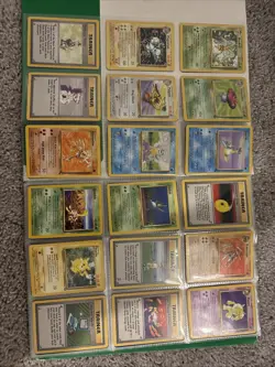 WOTC Pokemon Card Vintage Binder Collection MP-HP 186 Cards - Image 2