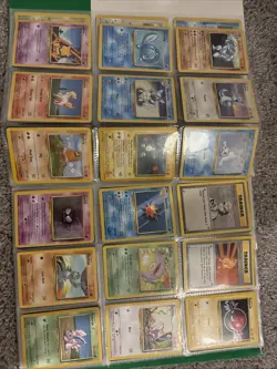 WOTC Pokemon Card Vintage Binder Collection MP-HP 186 Cards - Image 4