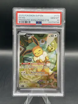 2025 POKEMON EEVEE #173 SVP EN-SV BLACK STAR PROMO PSA 10 - Image 1
