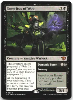 Emeritus of Woe 80 Mythic Secrets of Strixhaven Magic: The Gathering Near Mint - Image 1