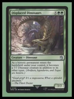 1 x Displaced Dinosaurs - Universes Beyond: Doctor Who - NM-Mint - MTG - Image 1