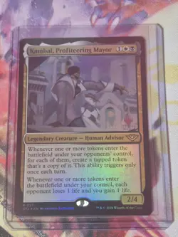 Kambal, Profiteering Mayor Outlaws of Thunder Junction Foil NM R 0211 MTG - Image 1