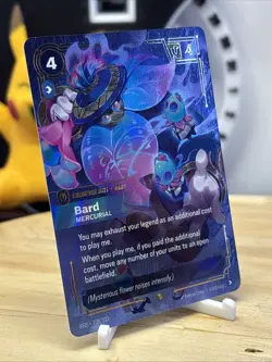 Bard - Mercurial (Overnumbered) [SFD - 228/221] - NM [Foil] TCG Riftbound - Image 2