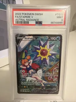 PSA 9 2022 Pokemon SWSH Astral Radiance #TG13 FA Starmie V - Image 1