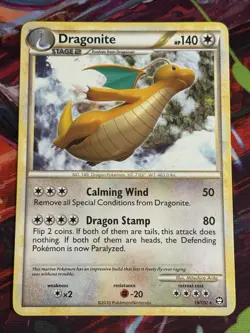 Dragonite HS-Triumphant 18/102 Non Holo Rare Pokemon TCG - EX - Image 1