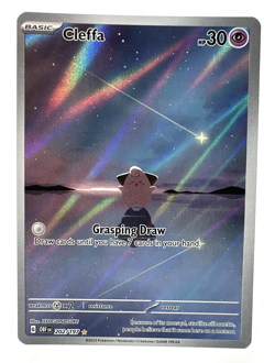 Pokemon TCG Cleffa Illustration Rare Holo 202/197 SV03: Obsidian Flames 2023 - Image 1